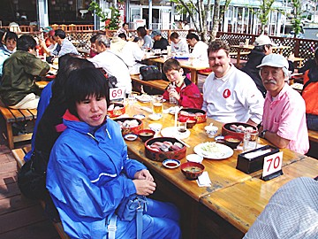 食事中の写真